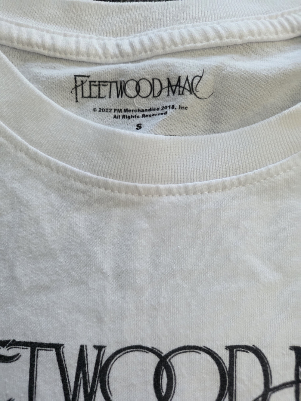 Fleetwood Mac Rumours Graphic Band Tee | White | Size Small - Picture 3 of 4